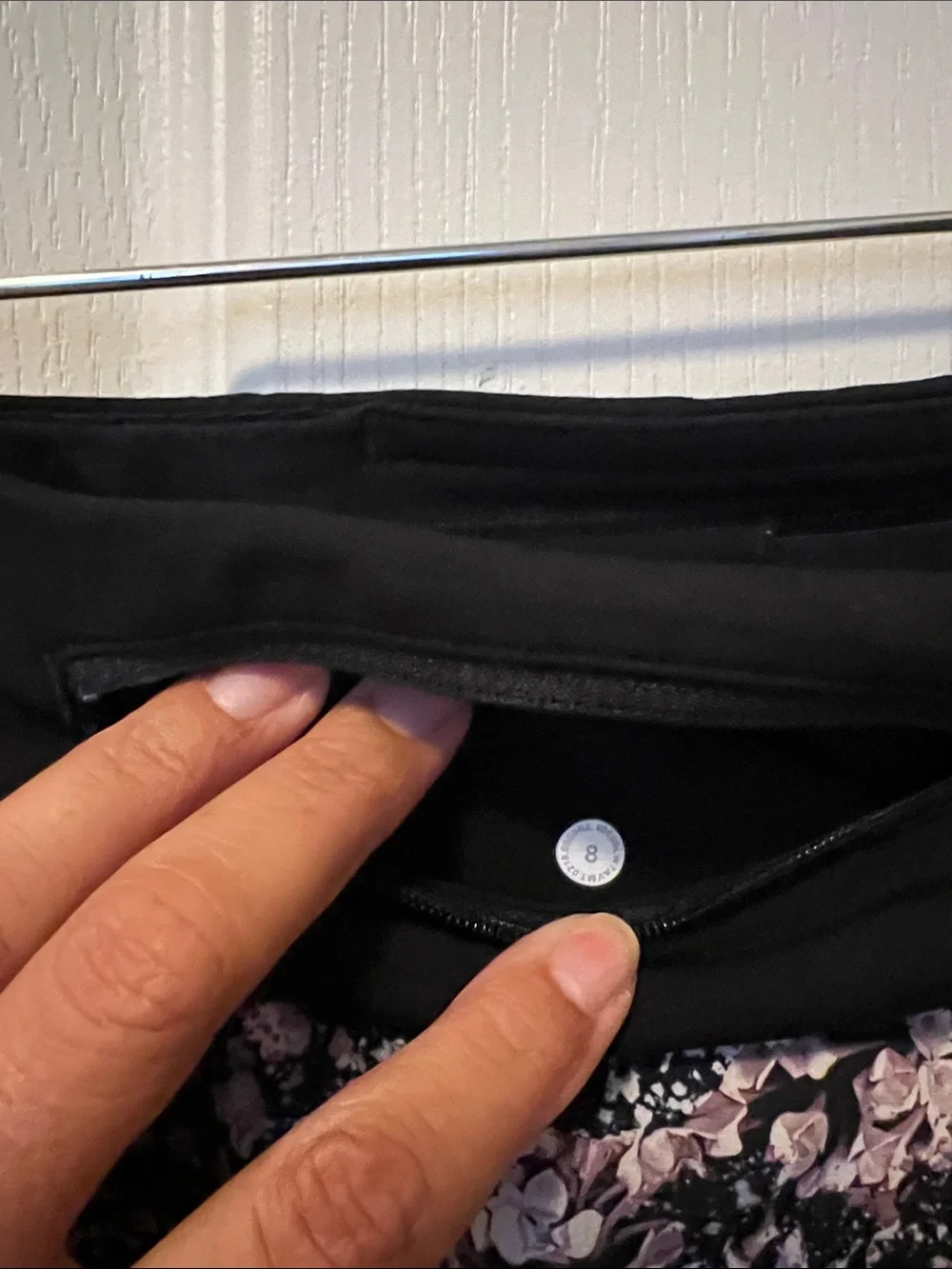 lululemon athletica speed up Black Floral Athletic Shorts 3.5 inseam